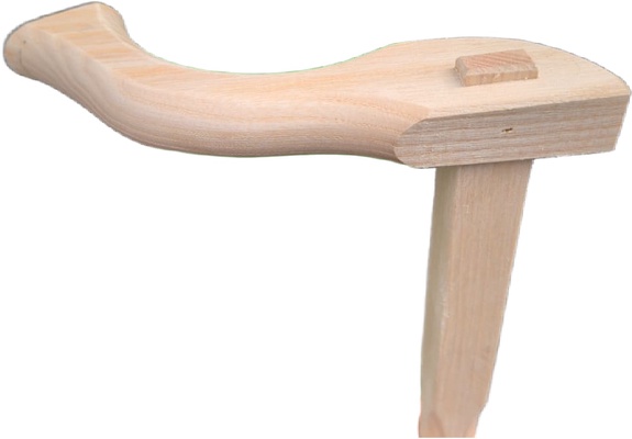 Estil de Madera Mango Guada�a Cuadrado